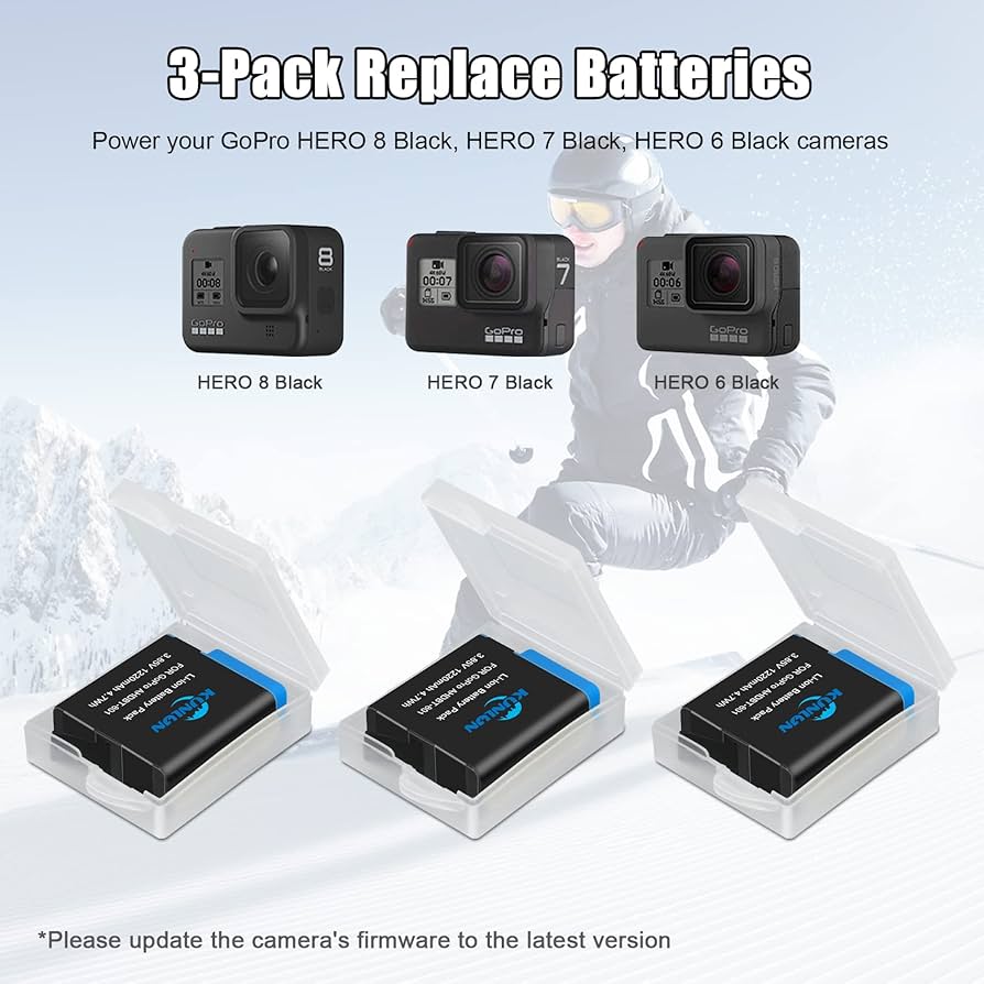 GoPro - giiton　gopro 8 バッテリーセット Amazon | COOLSHOW GoPro HERO 8 バッテリー ゴープロ8 充電器
