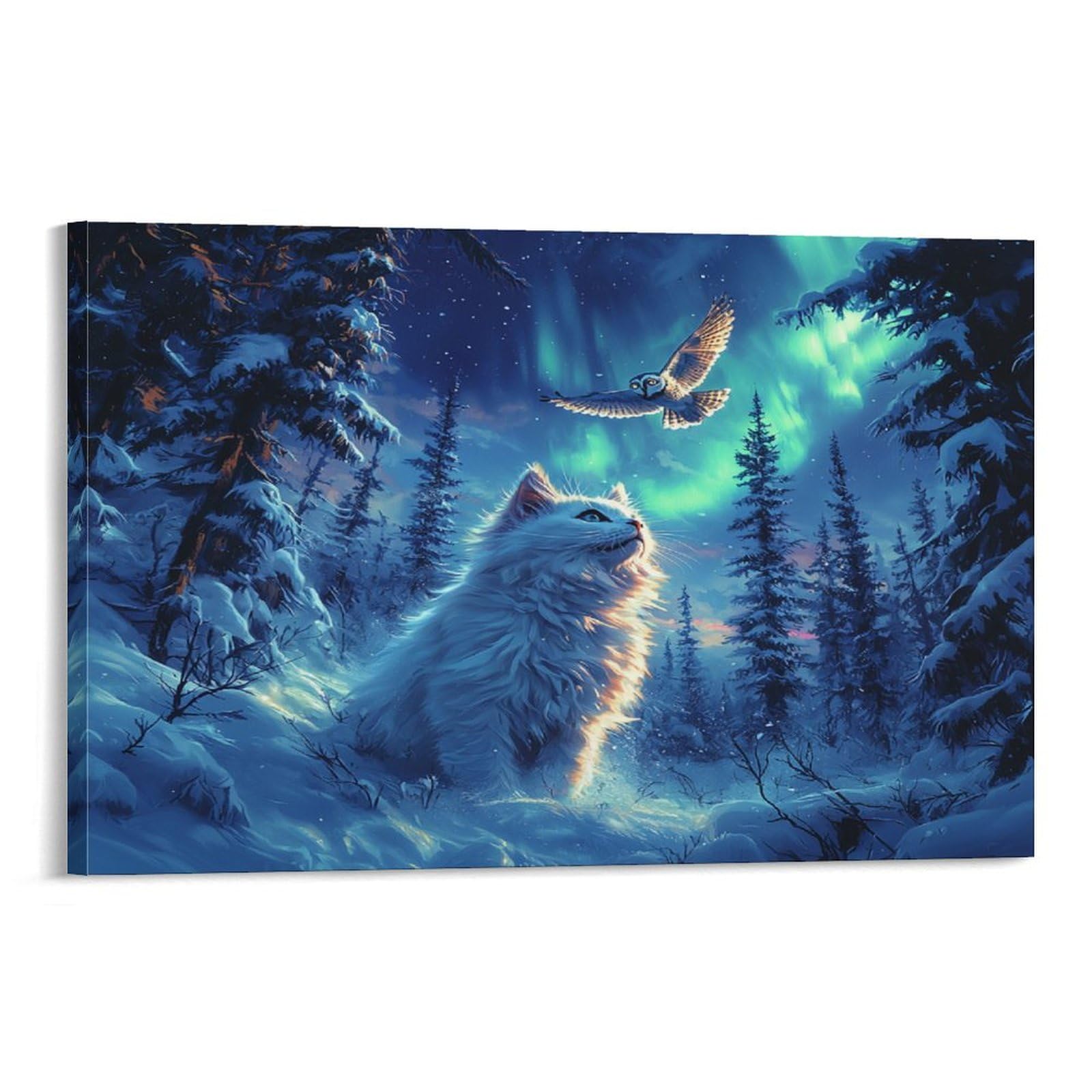 Tableau impression sur toile chat norvégien déco maison