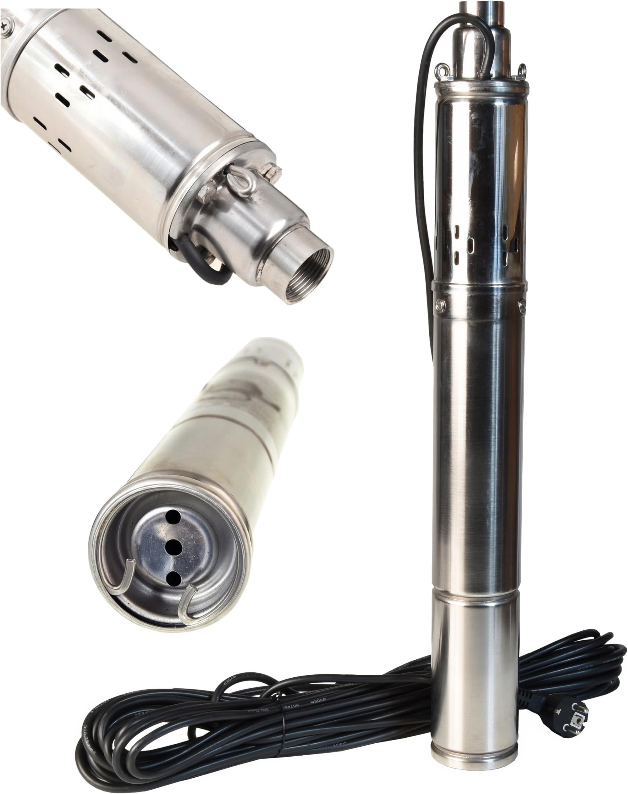 Pompe Immergée HD4K Pour Puits Profond - 1100W, 190L/min, 57m, Inox IP68