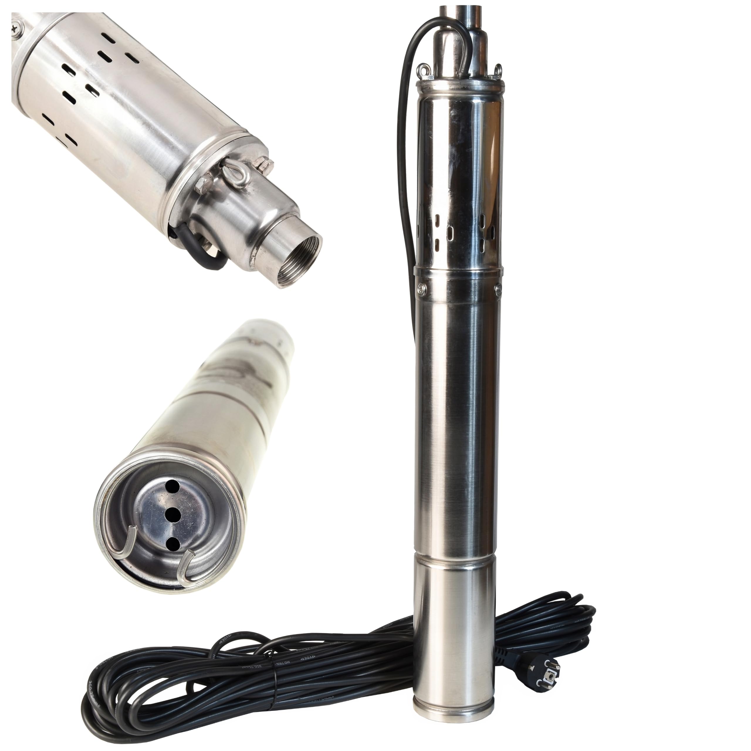 Pompa Głębinowa 3.5" DEEP 2700 Śrubowa 550 W, 2700 l/h do Wody Studni z kablem 15m