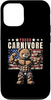 iPhone 13 Pro Carnivore Bear Grizzly USA US Flag Diet Meat Eater Keto Case