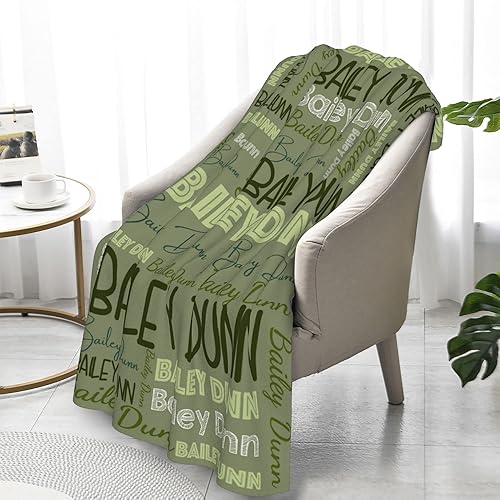 Miniatura 92 de Dr.TOUGH Mantas personalizadas para niños y adultos, manta personalizada con nombre para niños, manta con monograma con nombres personalizados