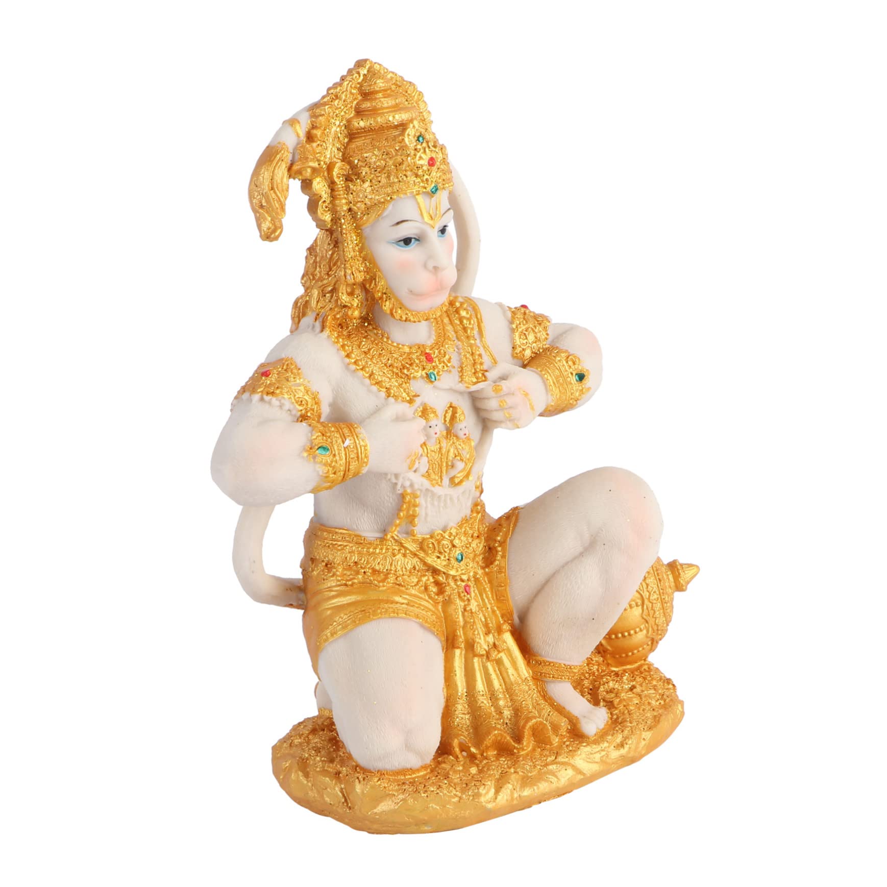 MAGICLULU 5St kniende Affenstatue wohnungseinrichtung wohnungsdeko sammlerstücke hausdeko Dekorative Skulptur Baba Dharma Anlage chinesische Statue Kunst Figur Buddha-Statue Harz Golden