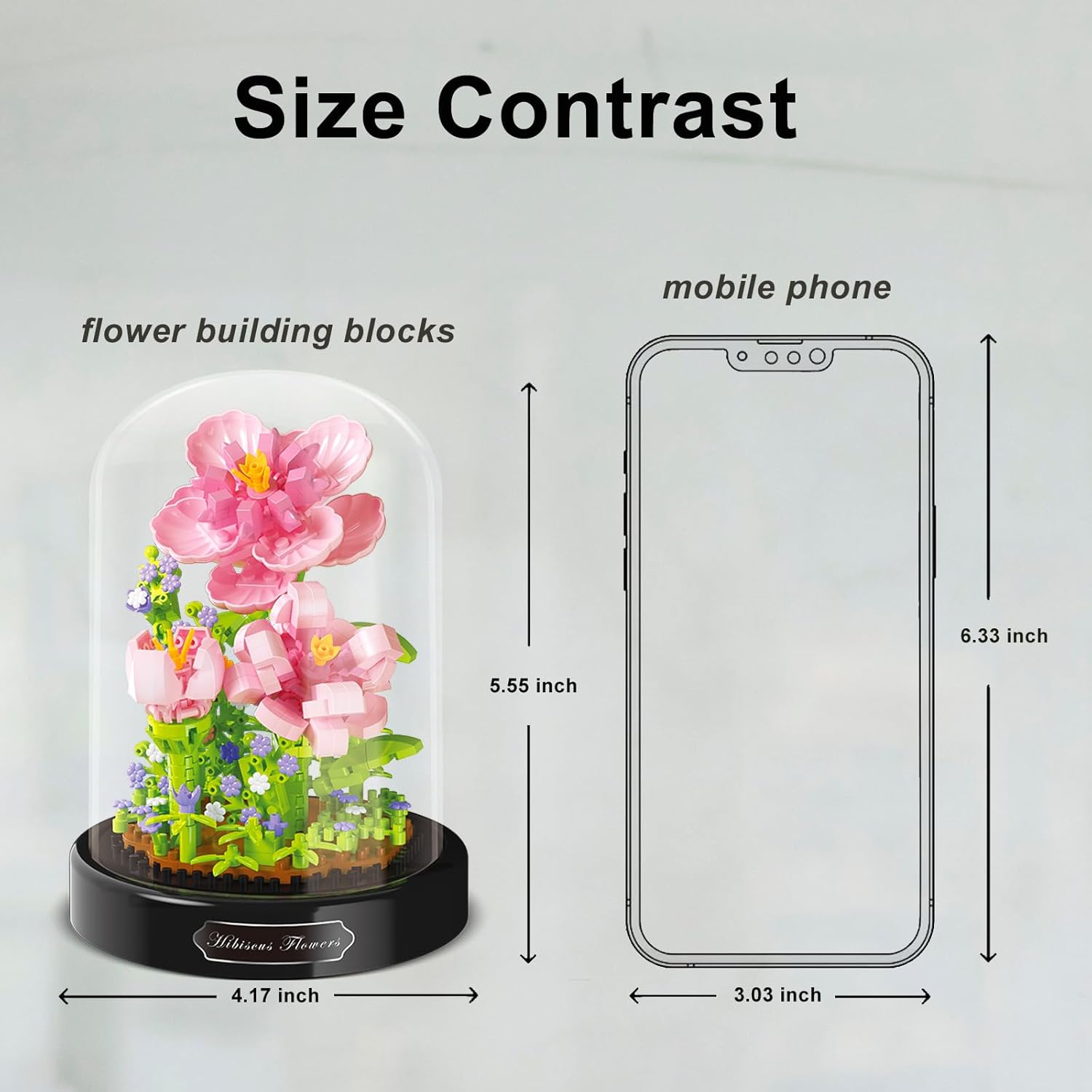 Flower Bouquet Building Set,Adults Mini Plant Bonsai Tree Friend Set,Botanical Collection Gift for Kids,Home Decor Flower Kit Building Block,Valentines New Year Birthday Gift for Boys Girls