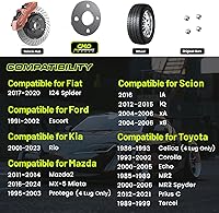 Vista 3 de Customadeonly Espaciadores de rueda centrados de 0.197 in 4x100 compatibles con 124 Spider Escort Rio Sephia Spectra Miata mx-5 Protégé iA iQ xA xB