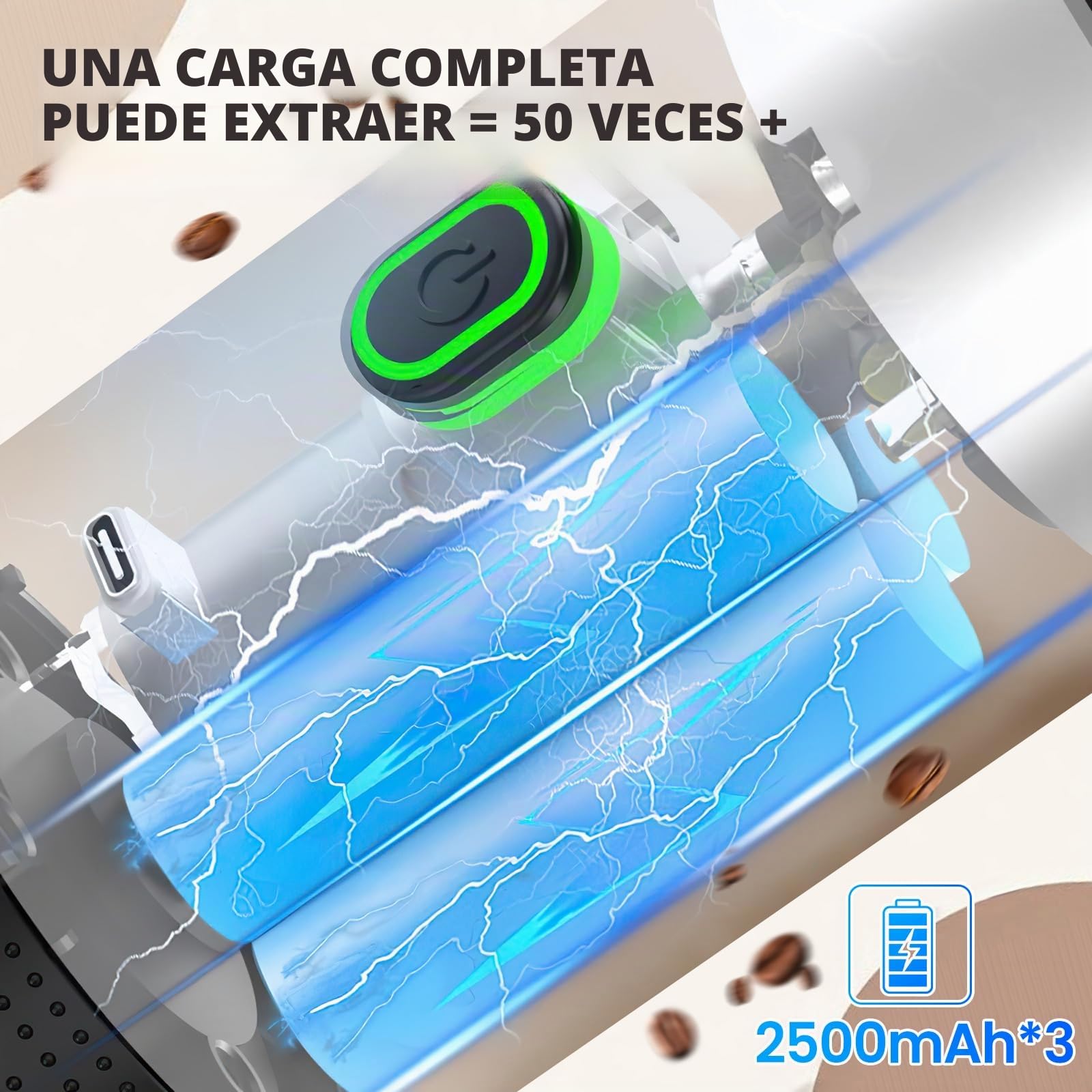 Máquina de café portátil expreso, calefacción eléctrica de viaje para 12 V coche y camping, cápsulas para cafetera