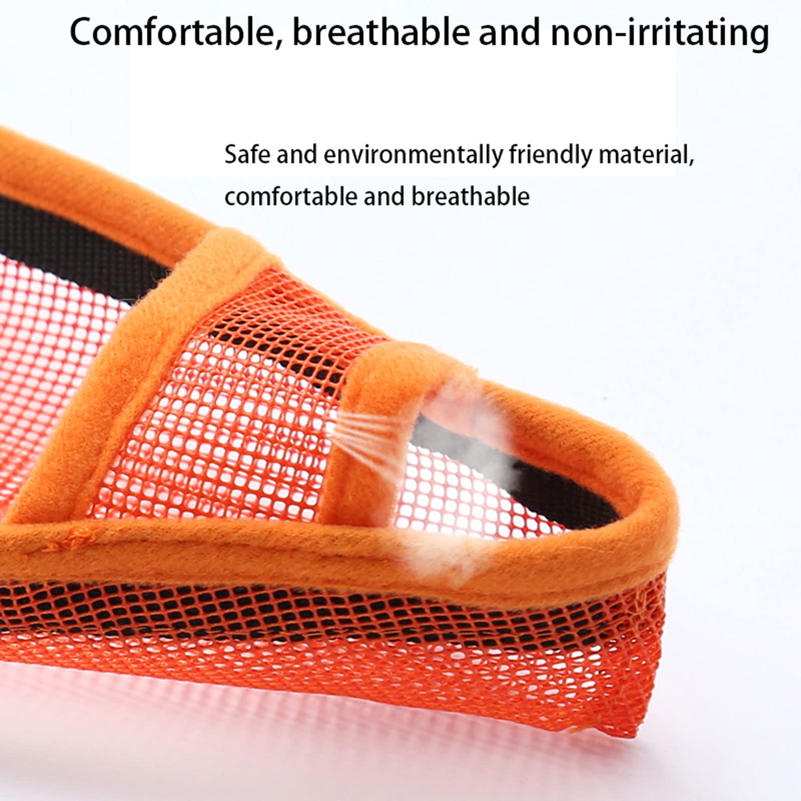 bozal de Perro Bozales de Boca de Perro,Bozal para Perros,Bozal Perros Bozal Antimordeduras Perro Dog Muzzle para Perros Pequeños Medianos Grandes.-Orange||L