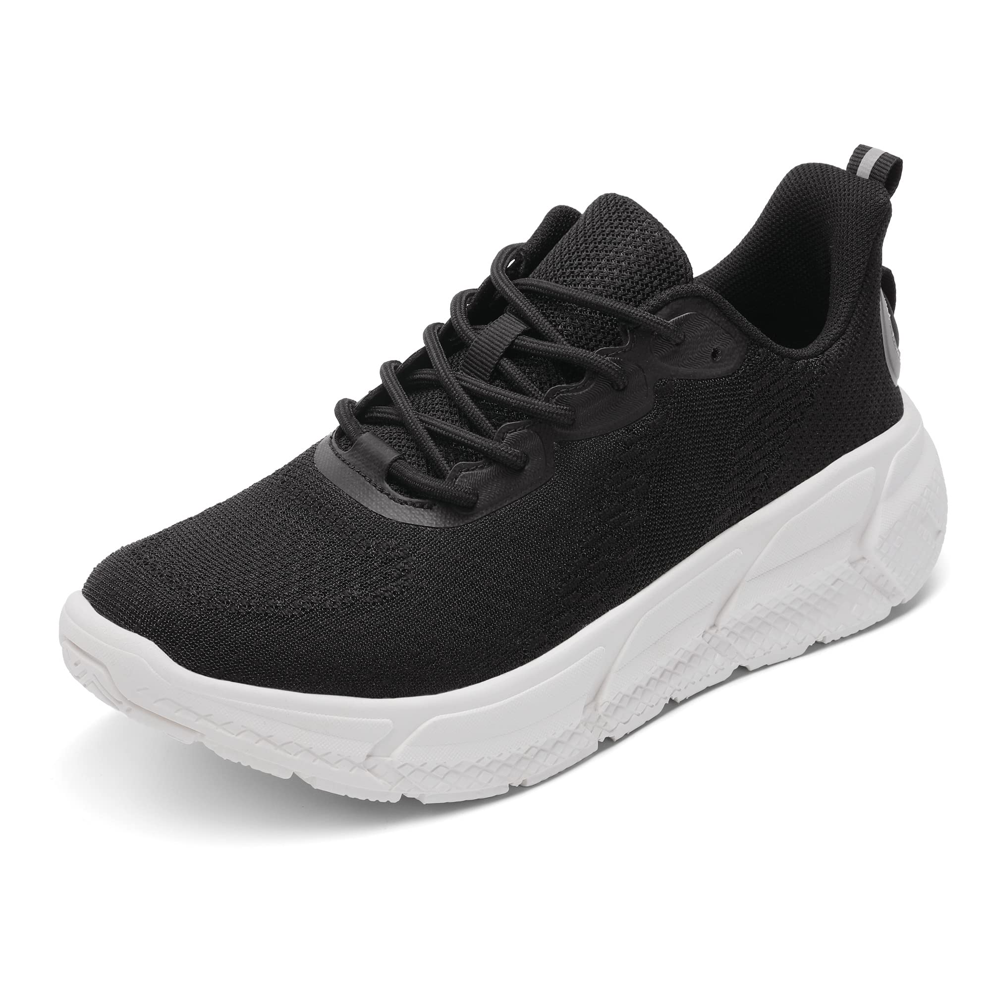DREAM PAIRS Women's Walking Shoes, Non Slip Arch Support Lace Up Tennis Sneakers - Excercise Travel Sport Jogging Gym Running Workout Work Shoes