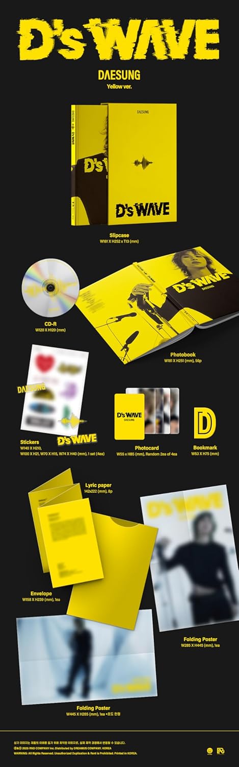 DAESUNG - 1st Mini Album [D’s WAVE] Yellow Version