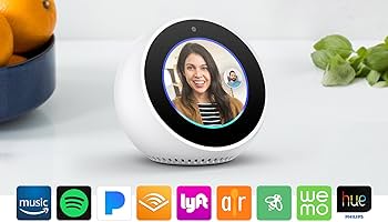 Amazon Echo Spot ホワイト Amazon Echo Spot (2024 Release) Smart Alarm Clock with