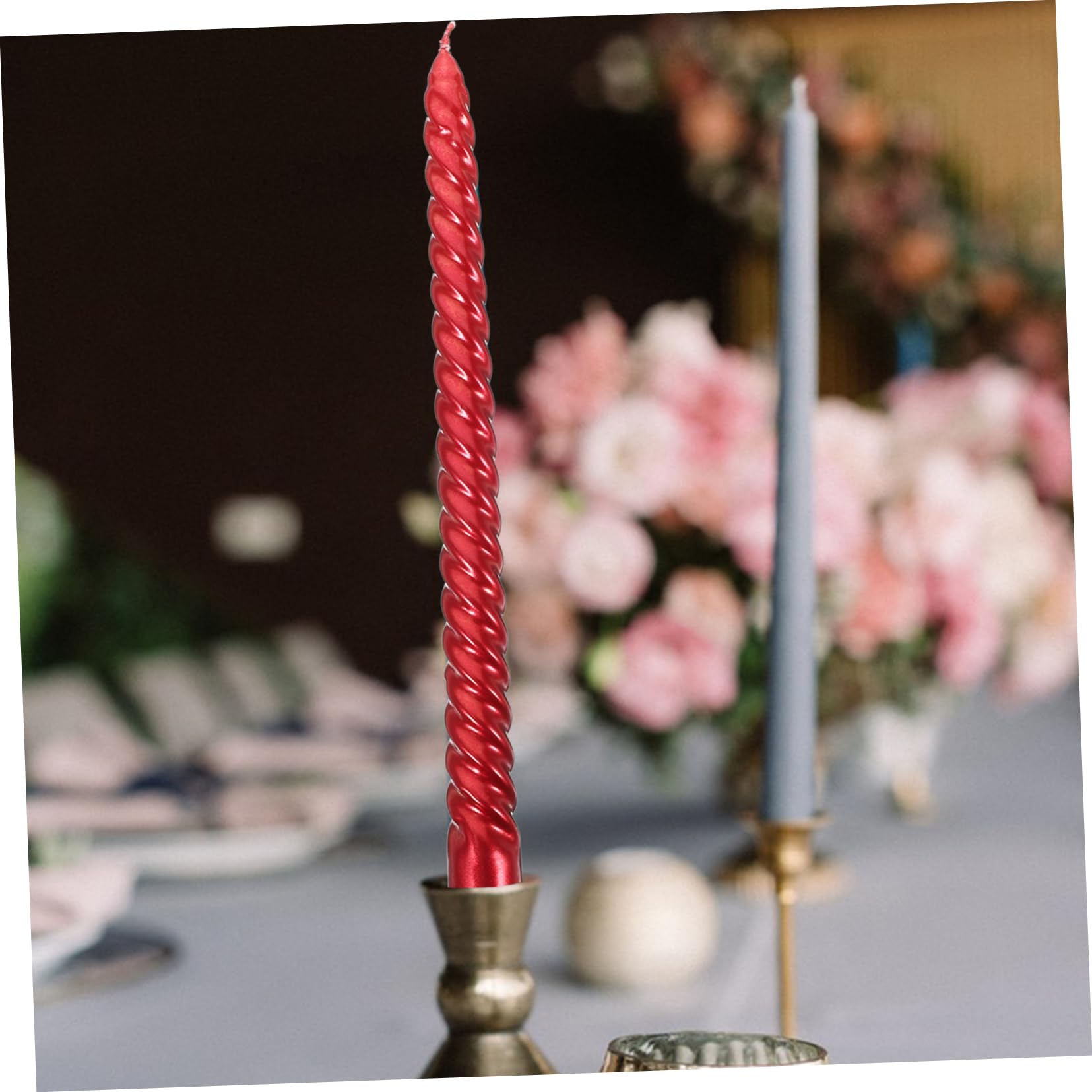 Ciieeo 12pezzi Candele Spirale Lunga Decorative Candela Spirale Per Interni Casa Candela Lunga Per Banchetti Rimozione Cera Candele Accessorio Decorazioni Feste