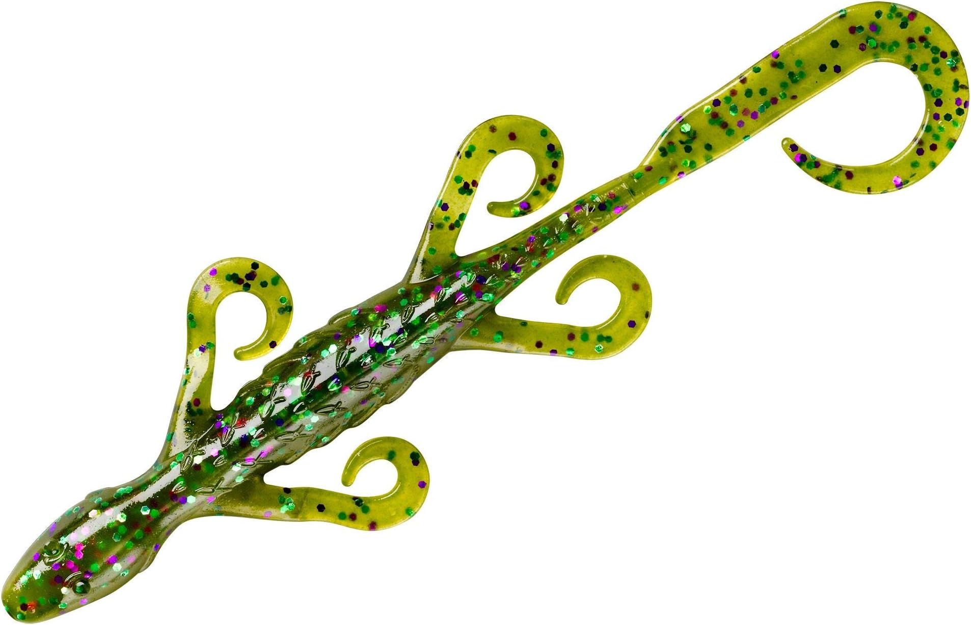 YUM Lizard Ultimate Finesse Lizard Soft Plastic Swim-Bait Bass Fishing Lure with Curly Legs and Tail