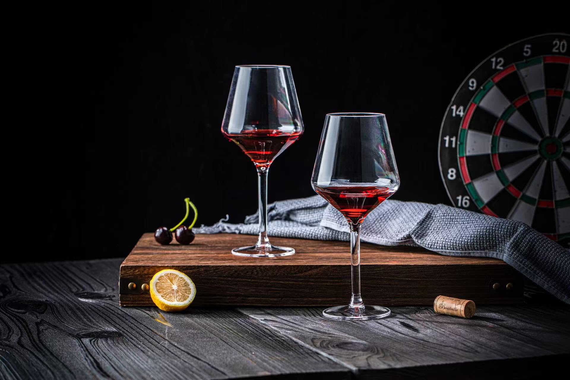 Copas de vino de plástico de 16 onzas, vasos acrílicos multiusos, juego de 6 unidades, transparentes, reutilizables, resistentes a los golpes, aptas para lavavajillas