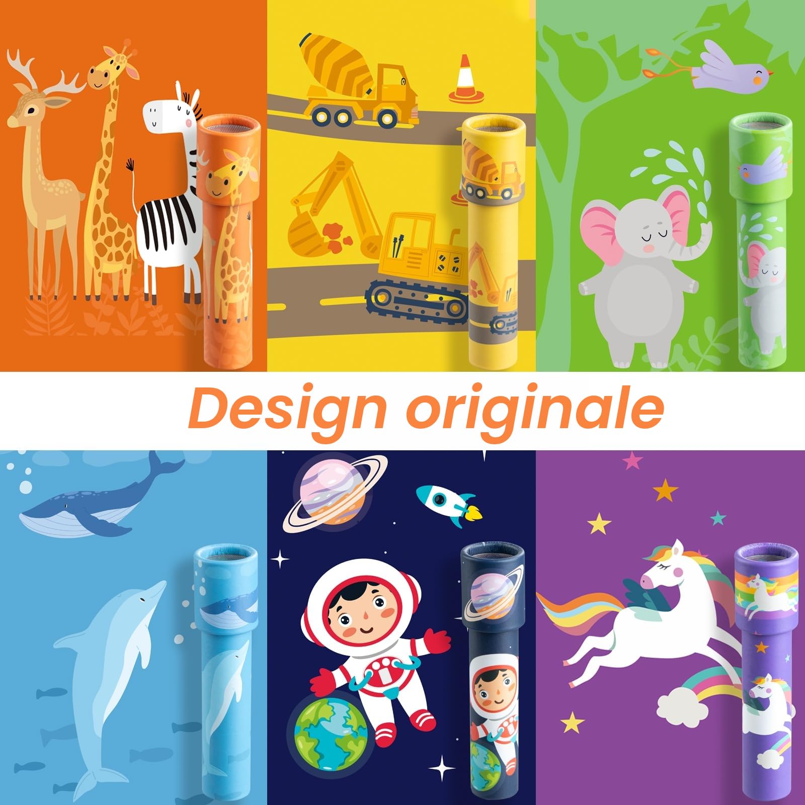 iKeelo 12PCS Caleidoscopi per Bambini, Bomboniere per Feste di Compleanno per Bambini, Caleidoscopio educativo Classico retrò Regalo per Natale, Premio per la Scuola e l'Aula