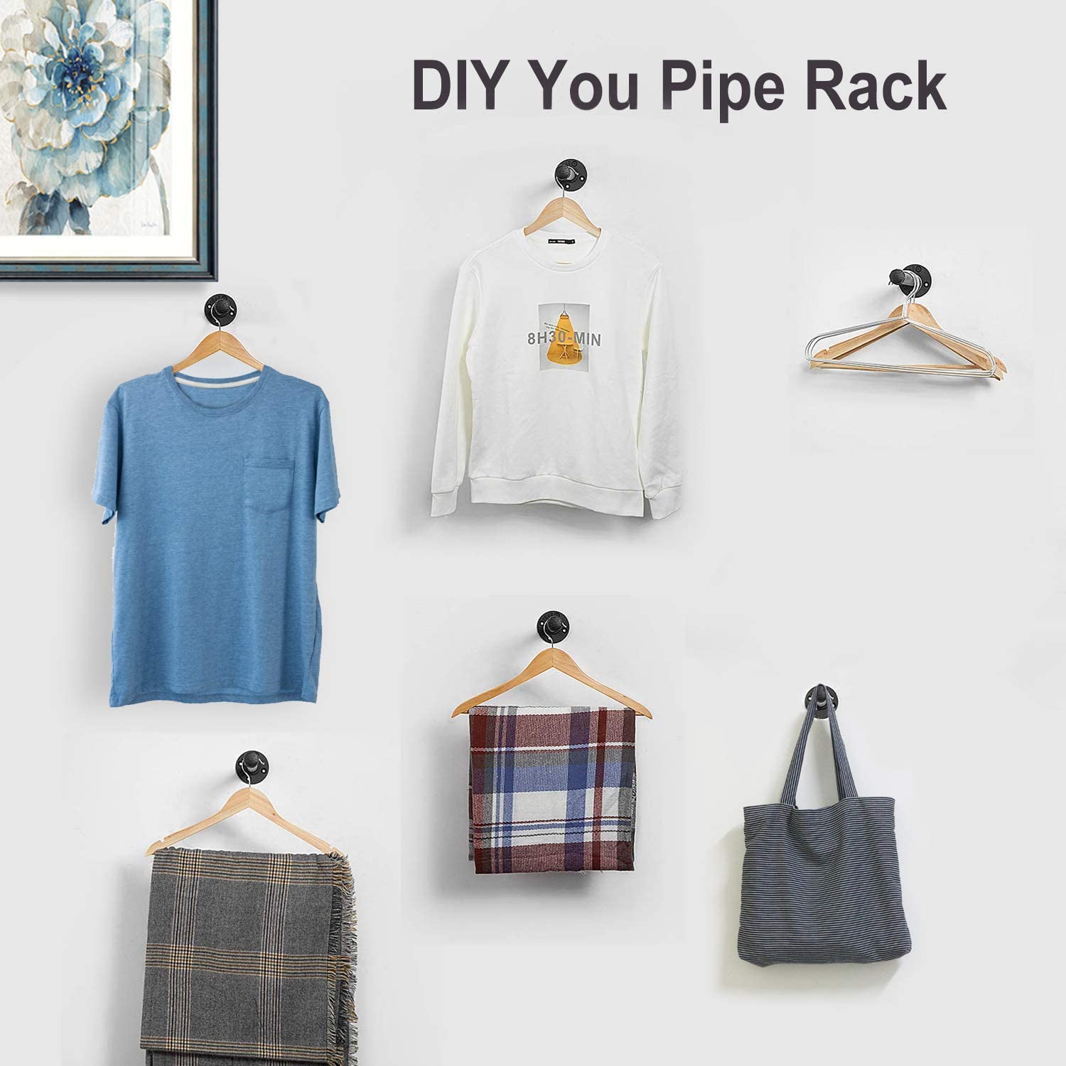 Buy 6 Pack 12 inch Shelf Brackets Heavy Duty Floating Shelf Brackets