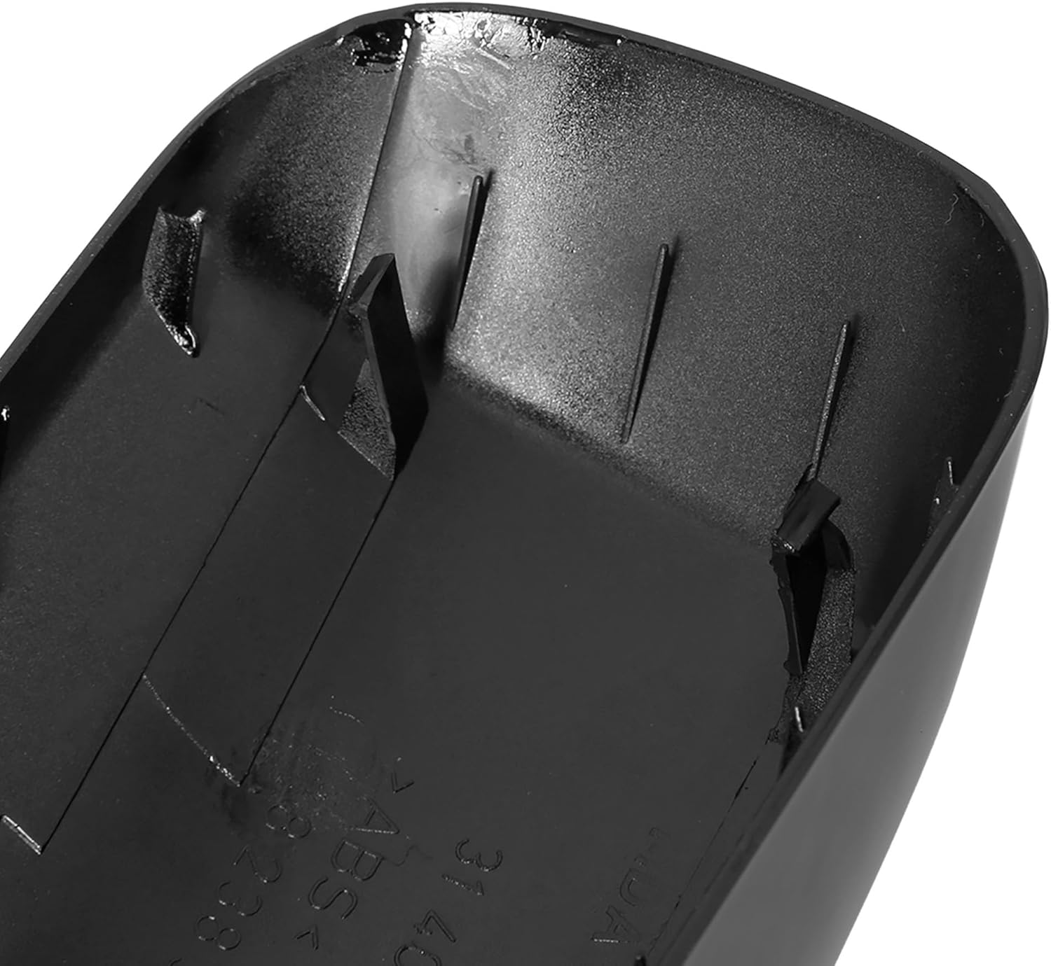 X AUTOHAUX 2pcs Rearview Mirror Cover for BMW 3 Series E46 318i 320i 325i Car Mirror Covering Cap Exterior Parts Replacement Modification Glossy Black