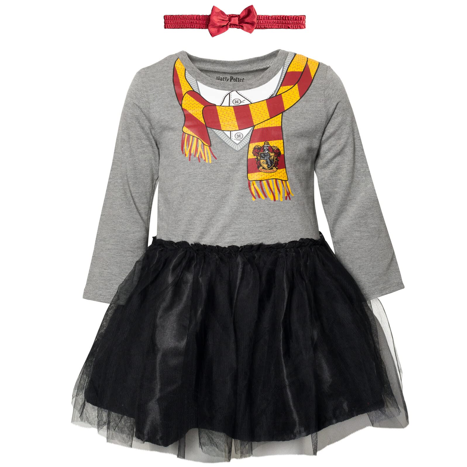 Harry Potter Body Naissance Hermione avec Jupe en Tutu - Robe avec Manches Longues - Costume de Carnival - Bébé Fille 18 Mois