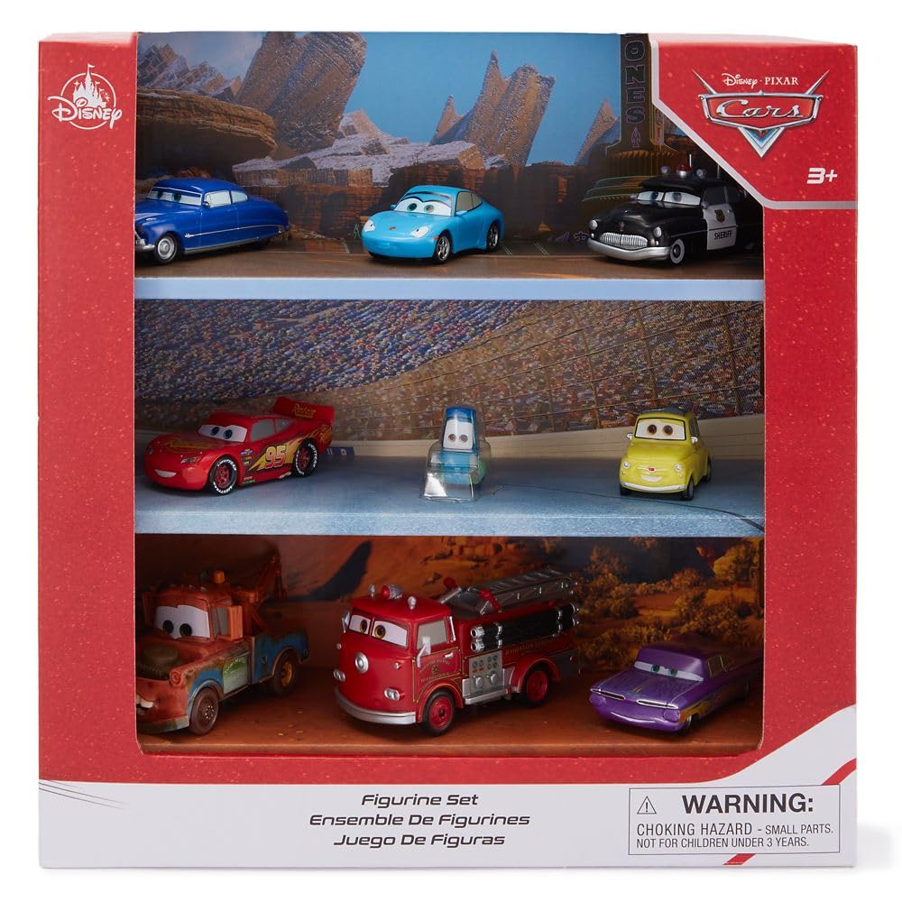 Disney Store Official Cars Figure Set – 9 Fully Sculpted Disney
