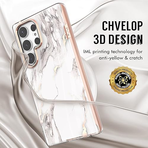 Miniatura 5 de Funda compatible con Samsung Galaxy S23 Ultra 5G, funda protectora delgada y elegante, protección de 360 grados, sin protector de pantalla