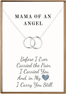 Miscarriage keepsake necklace, Pregnancy loss memorial for mother, Sympathy gifts miscarriage, Mama to an Angel baby, Miscarriage memorial, In memory of child lost early, miscarriage gifts for mothers