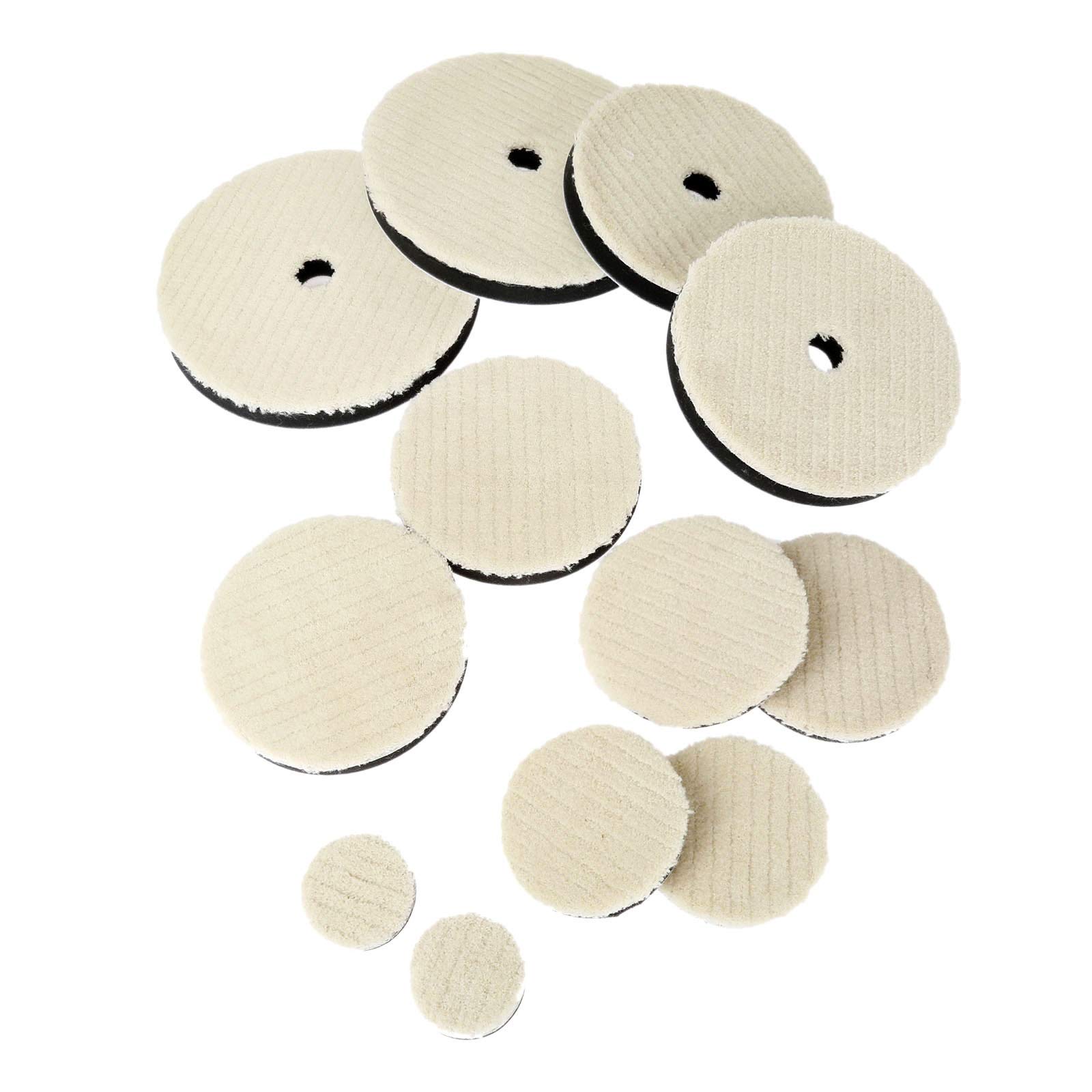 2 szt. 2/3/4/5/6/7 cala wełniana podkładka polerska do polerowania samochodu woskowanie polerowanie szlifowanie tarcza koła(6 inch 2Pcs)