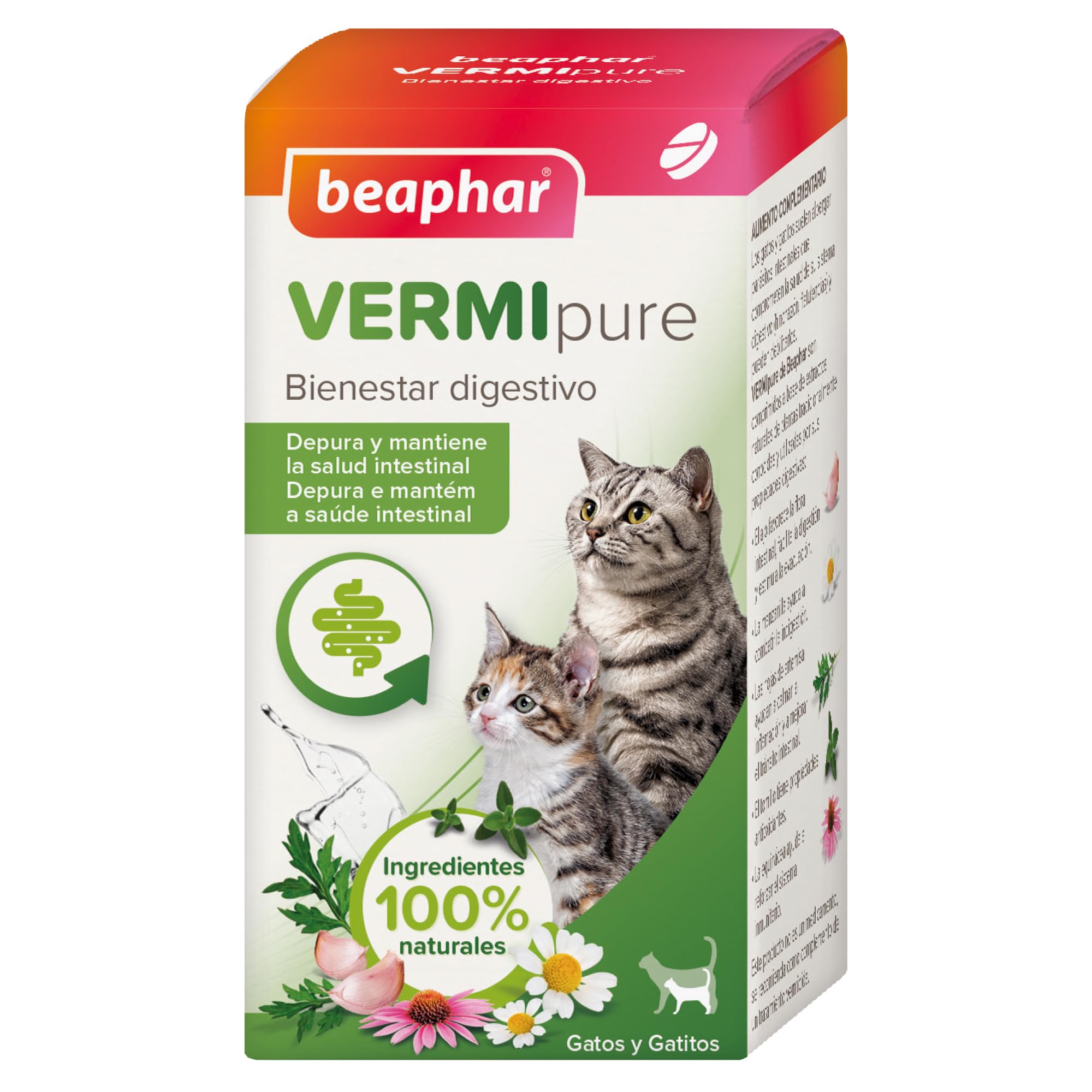 Beaphar VERMIPURE GATOS Comprimidos - 50 COMPR