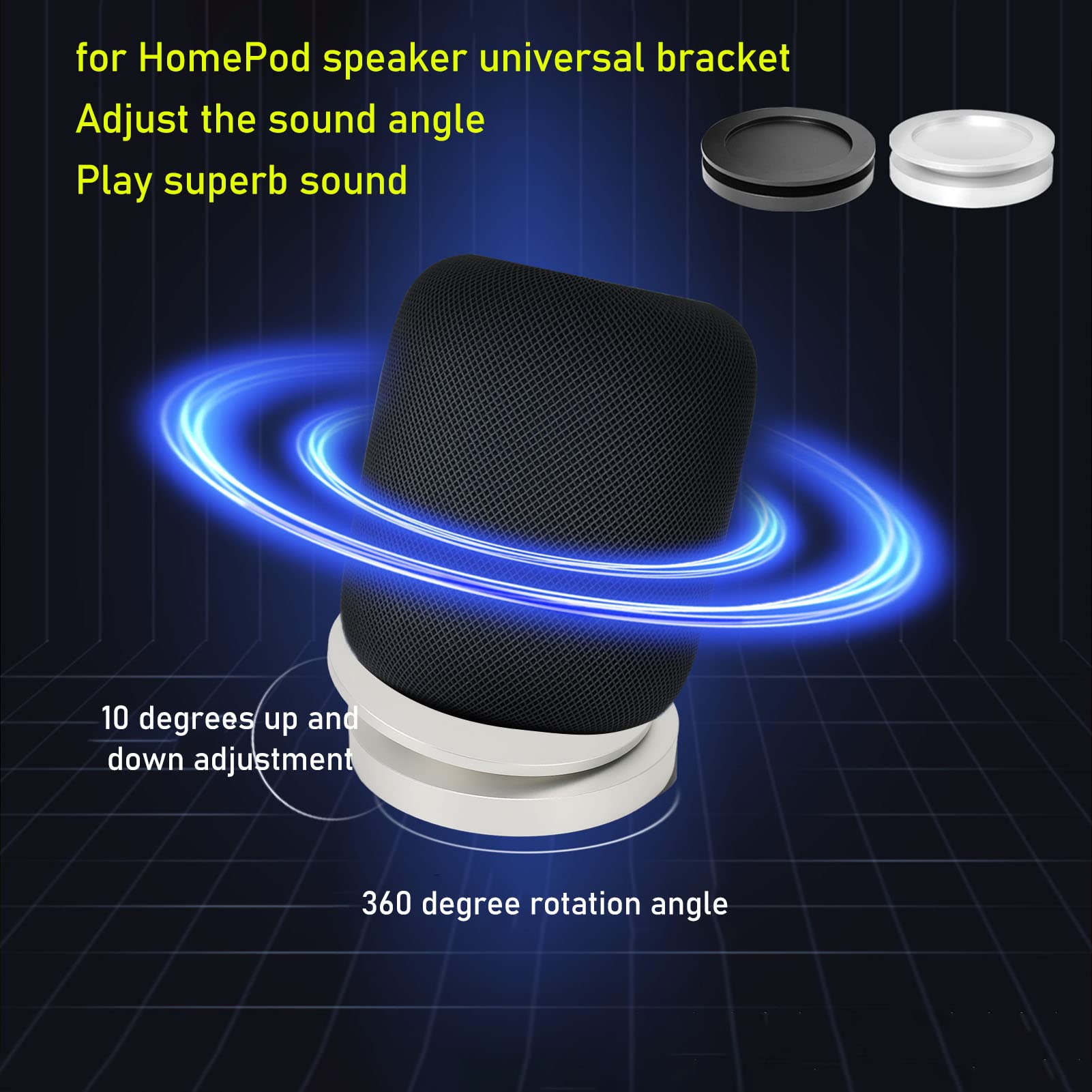 SIXRUN Podstawka Głośnikowa na Biurko dla HomePod 2, Antypoślizgowa