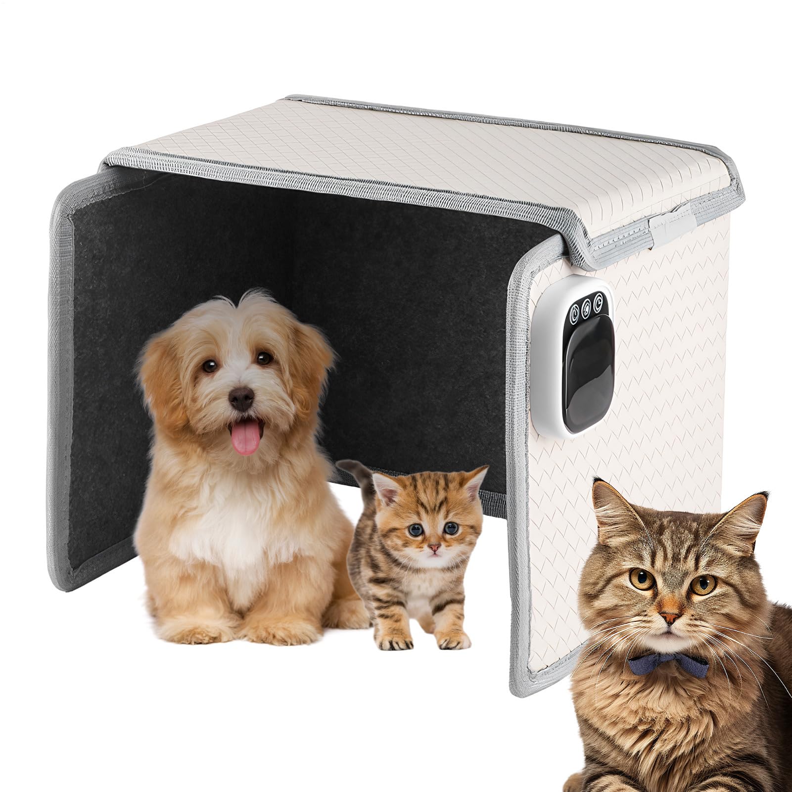 Tana Riscaldata per Gatti Caldo Regolabile E Comfortevole Per Animali | Rifugio Riscaldato Coperto Per Gatti Dormitorio Ufficio Appartamento Camera Da