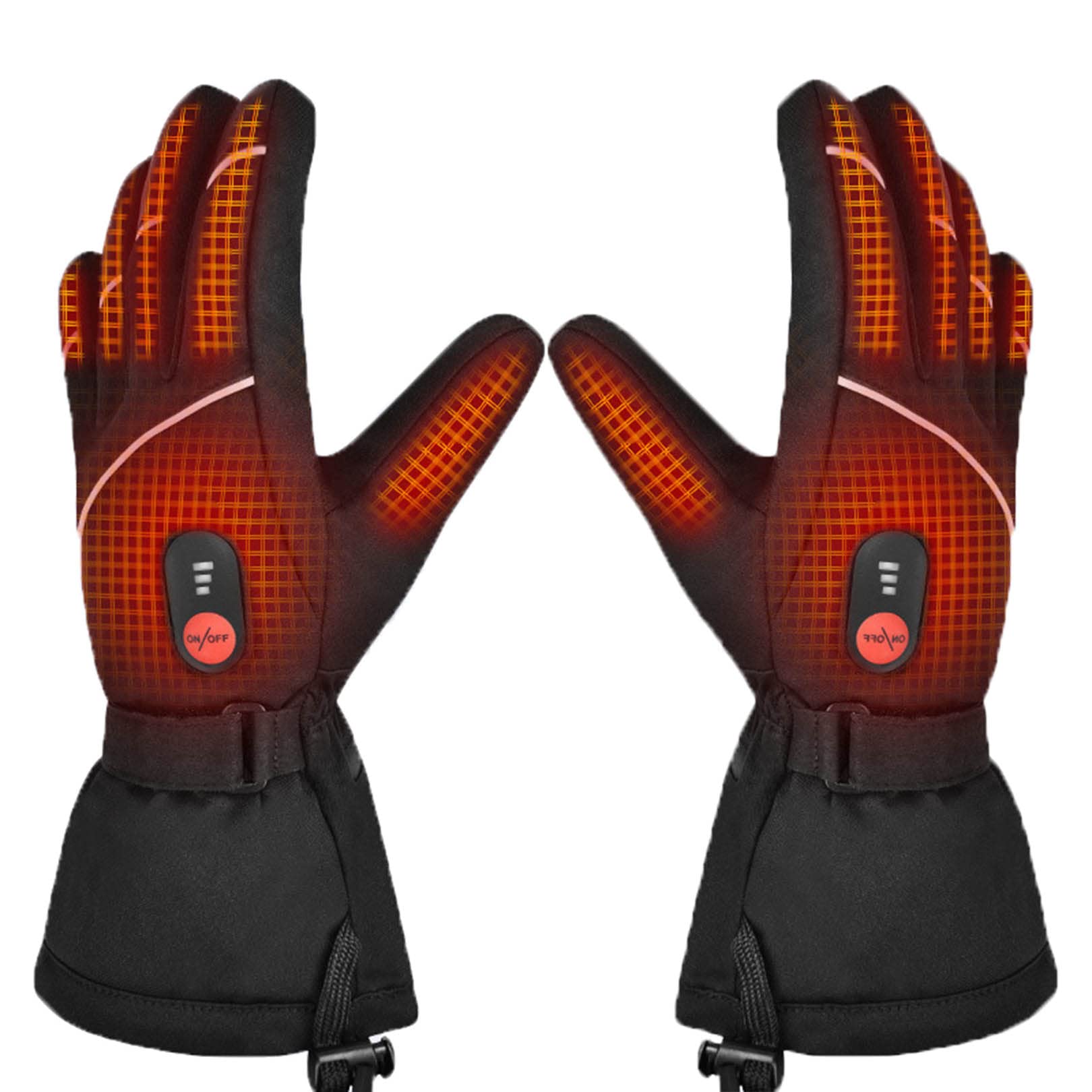 Guantes con calefacción recargables para rutas en motocicleta deportes de invierno y caza
