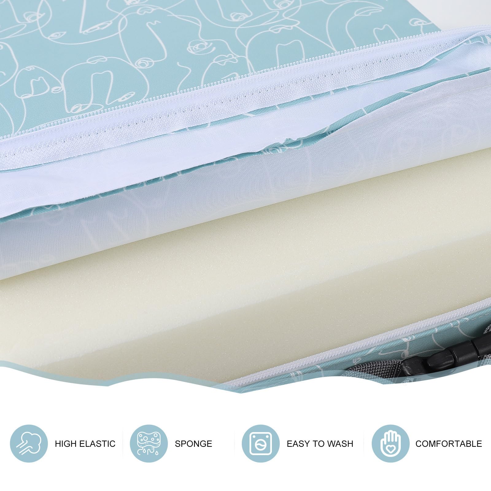 Silla, y Elevador Desmontable Portátil Cojín para Infantil Esponja Material Cómoda para Niños en Comedor