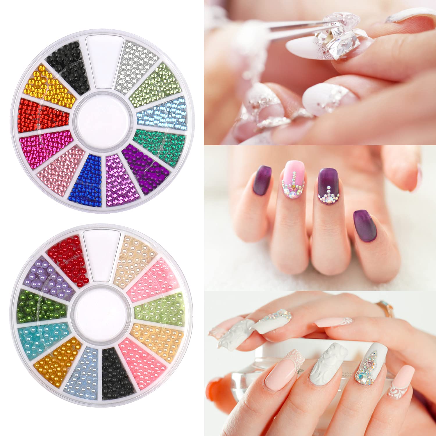Acrylic Nail Kit with Everything Professional Colored Powder Liquid Monomer Brush Glitter and Complete Starter Set Nails Art Decoration Salon Supplies Kits Manicure Tools for Acrylic Nails Beginners