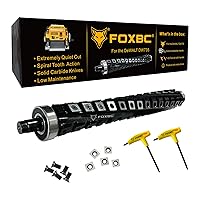 Vista 1 de FOXBC Cabezal de corte helicoidal en espiral de 13 pulgadas para cepilladora DeWalt DW735 DW735X