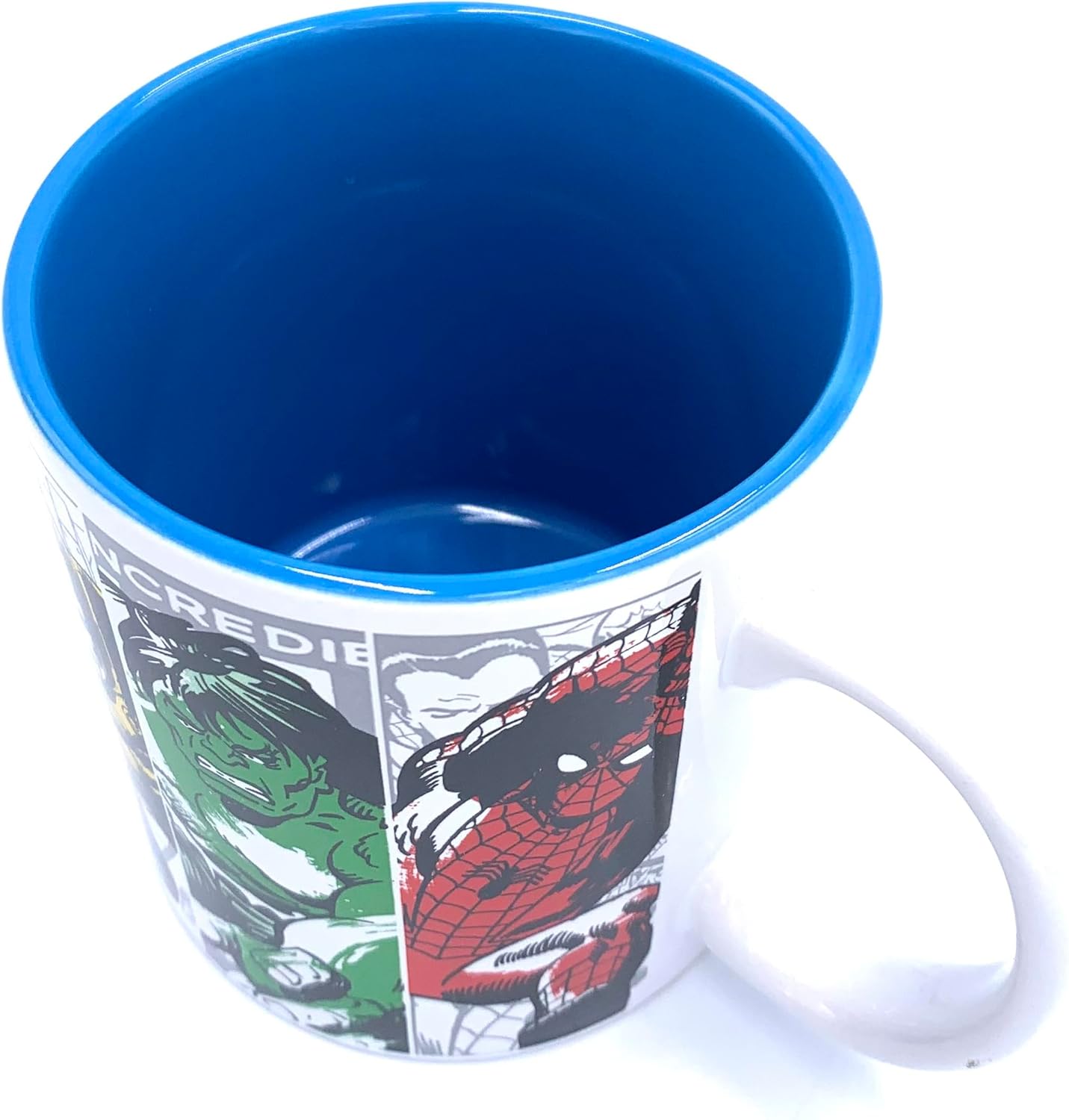 Silver Buffalo Marvel Comics Retro Color Splash 20oz Ceramic Coffe Mug - Spider-Man, Captain America, Iron Man, The Hulk - Image 5