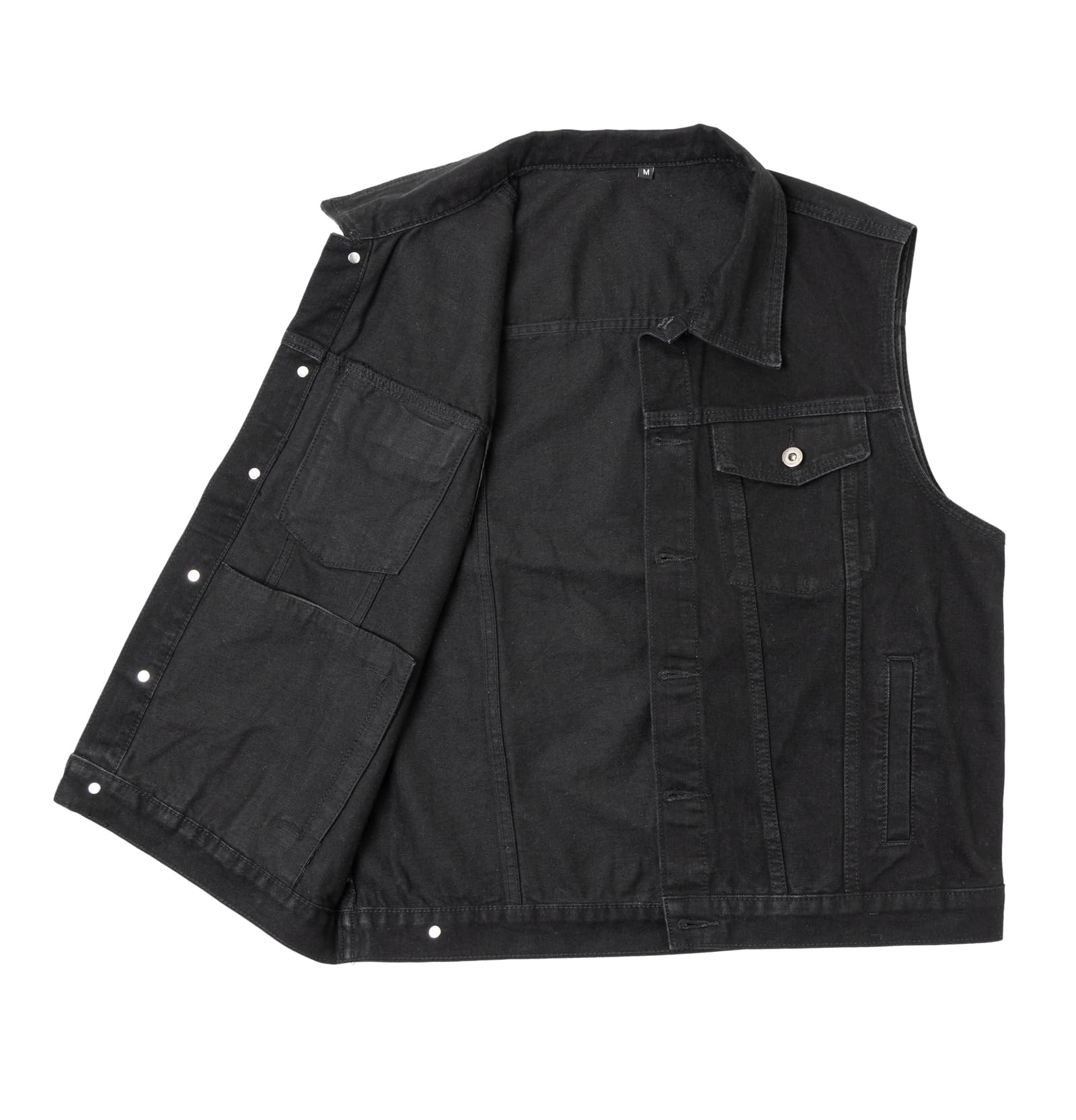 Chaleco Vaquero para Hombre Chaqueta Jeans sin Mangas Colete Motard Chaleco Tejano
