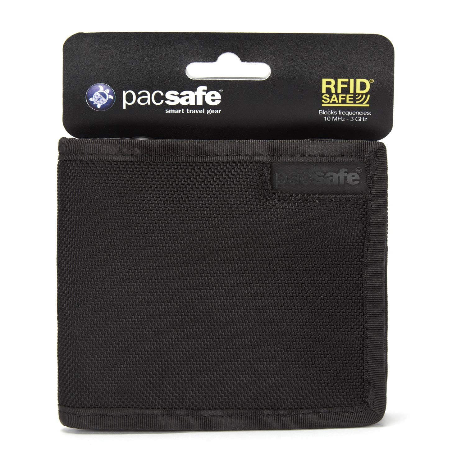 Pacsafe 10605100 RFIDsafe Portemonnaie blocks frequncies: 10MHz -3GHz – schwarz