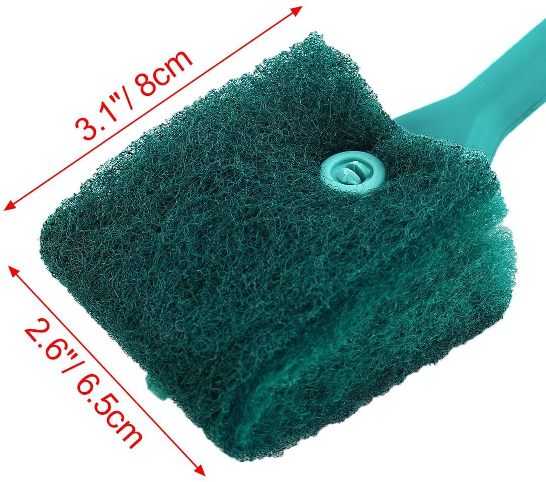 XYWHPGV Strona główna Akwarium Plastikowy uchwyt Gąbka do czyszczenia Szczotka do szorowania Zielony 2szt Green(5b4c1 51949 10472 1e2a6 61321 36d5e