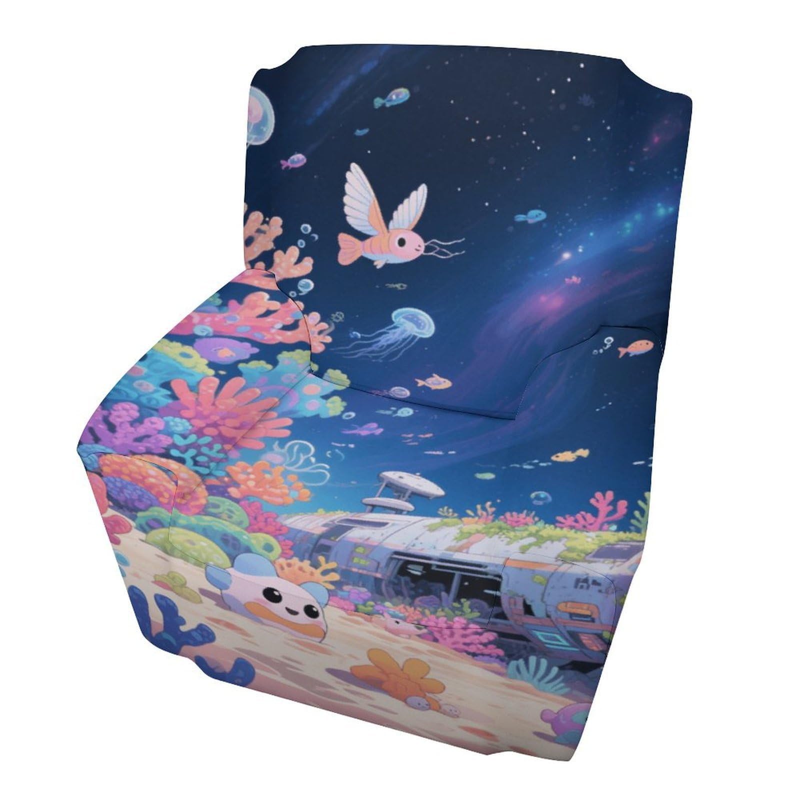 Fekiloot Style Interstellar Coral Reef Couch Cover Sofa Cover Sofa Slipcover