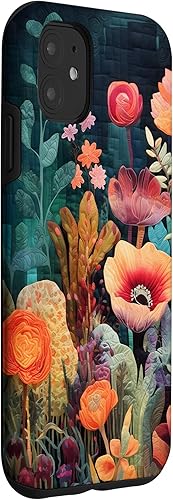 Miniatura 3 de iPhone 11 Flores coloridas en funda de edredón óptica, flores