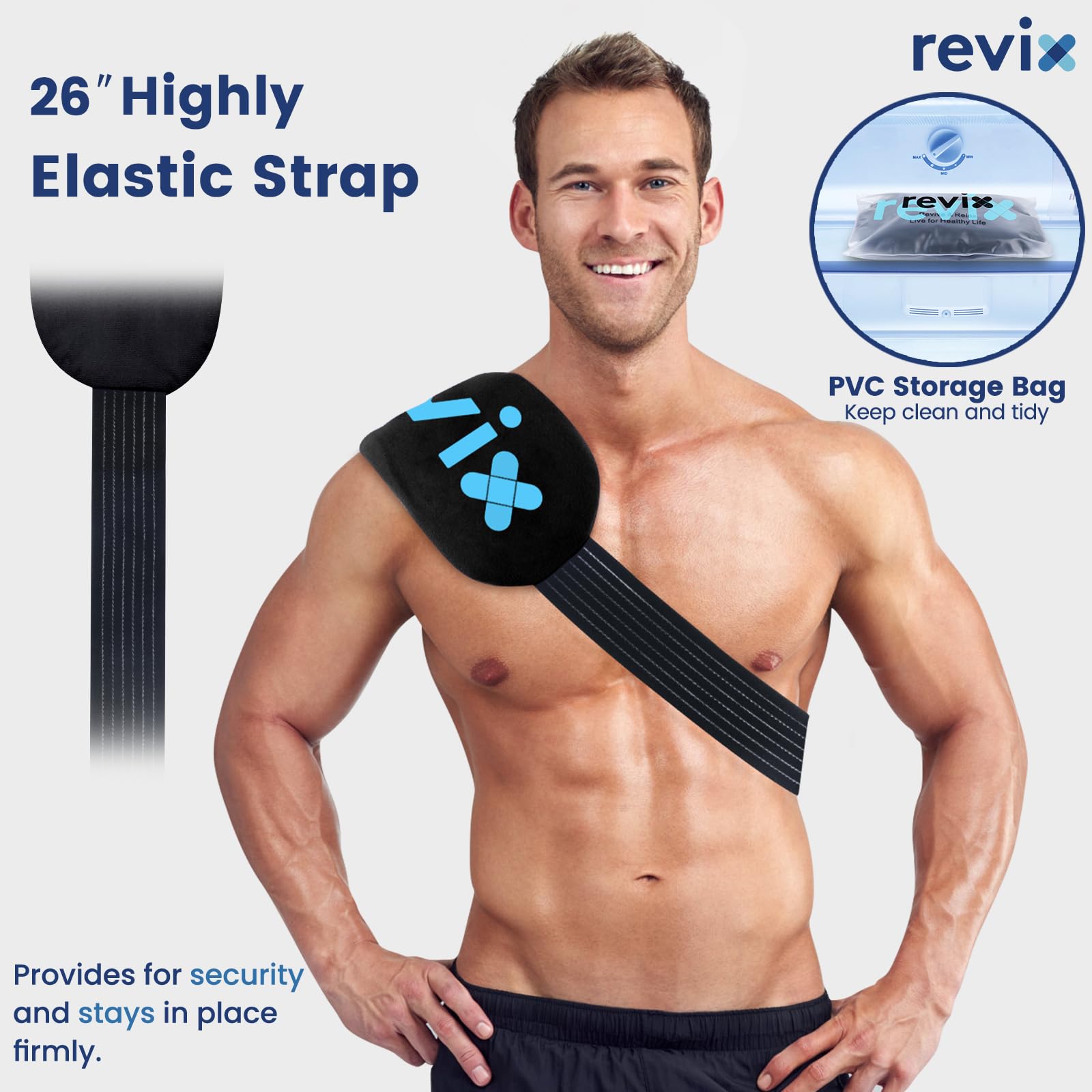 REVIX Ice Packs for Injuries, 5 Pack Hot & Cold Gel for Knee & Back — Amazon image 5