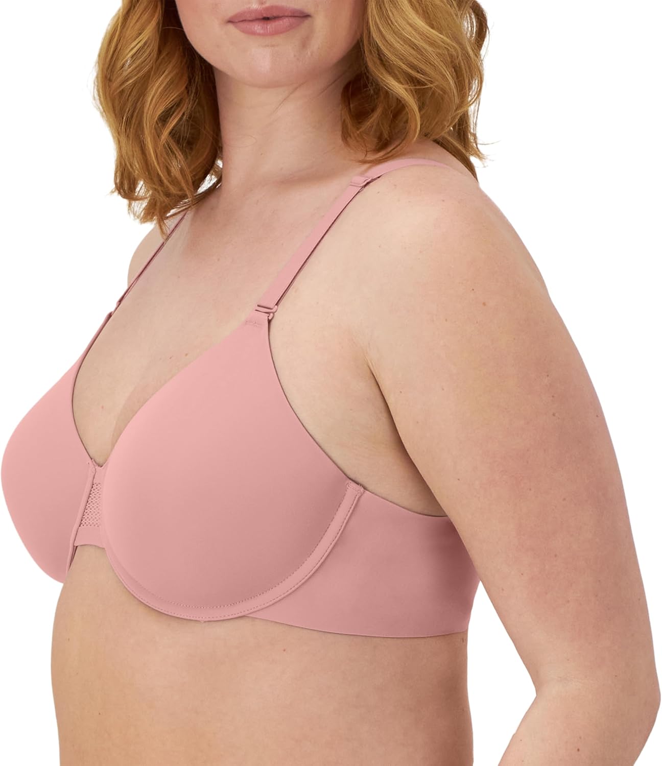 Bali Womens T-Shirt Bra, Ultimate Smoothing Underwire Bras, Lightweight Convertible Bra - Image 2