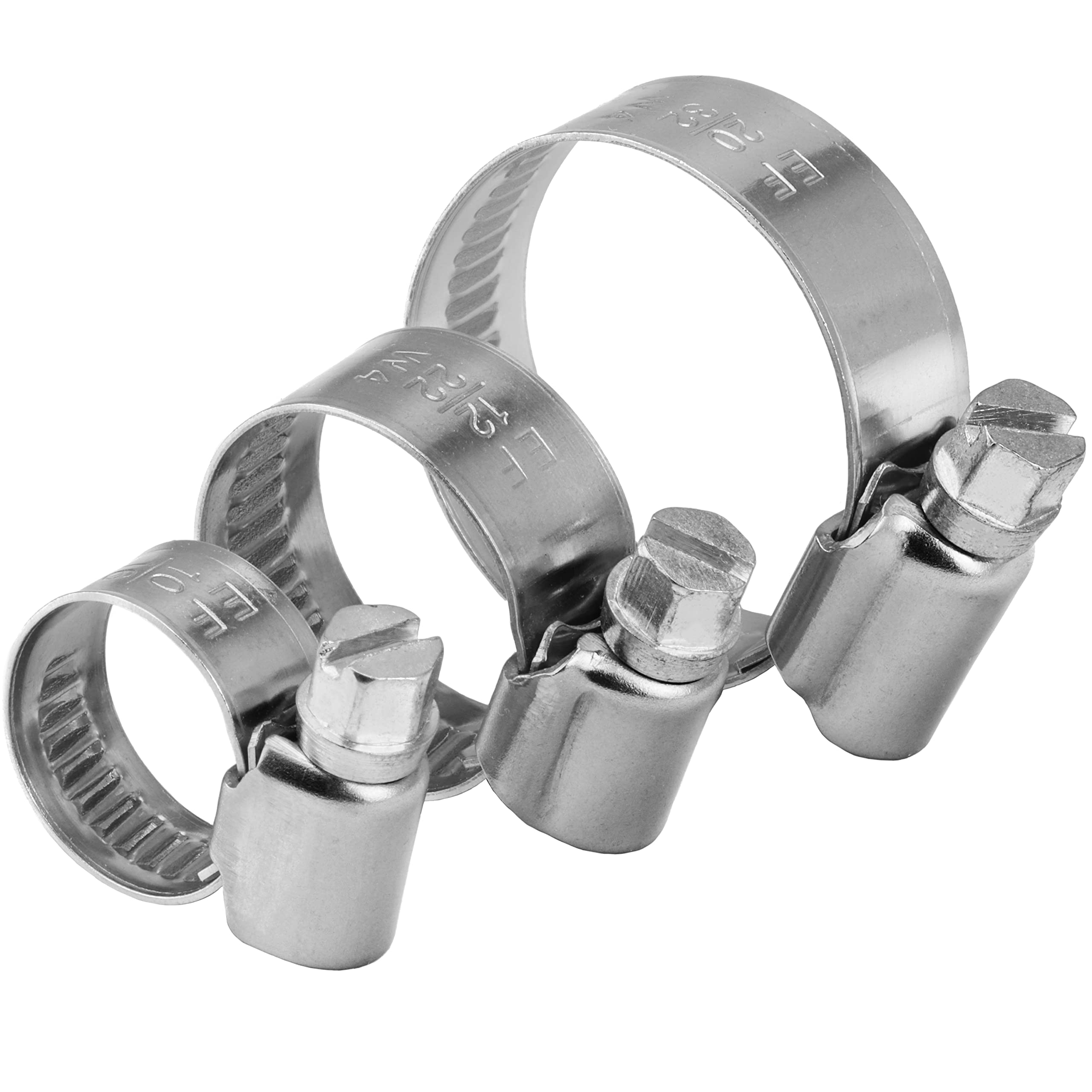 Schlauchschelle mit Schneckenantrieb 120-140/12mm Edelstahl A4 (20 Stück) Schlauchschellen Rohrschellen Schlauch FASTON®