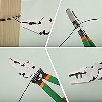 Vista 2 de SPEEDWOX Alicates de Valla de Nariz Cuadrada de Servicio Pesado de 10" - Herramienta Multipropósito de Alta Palanca para Cerca de Eslabones