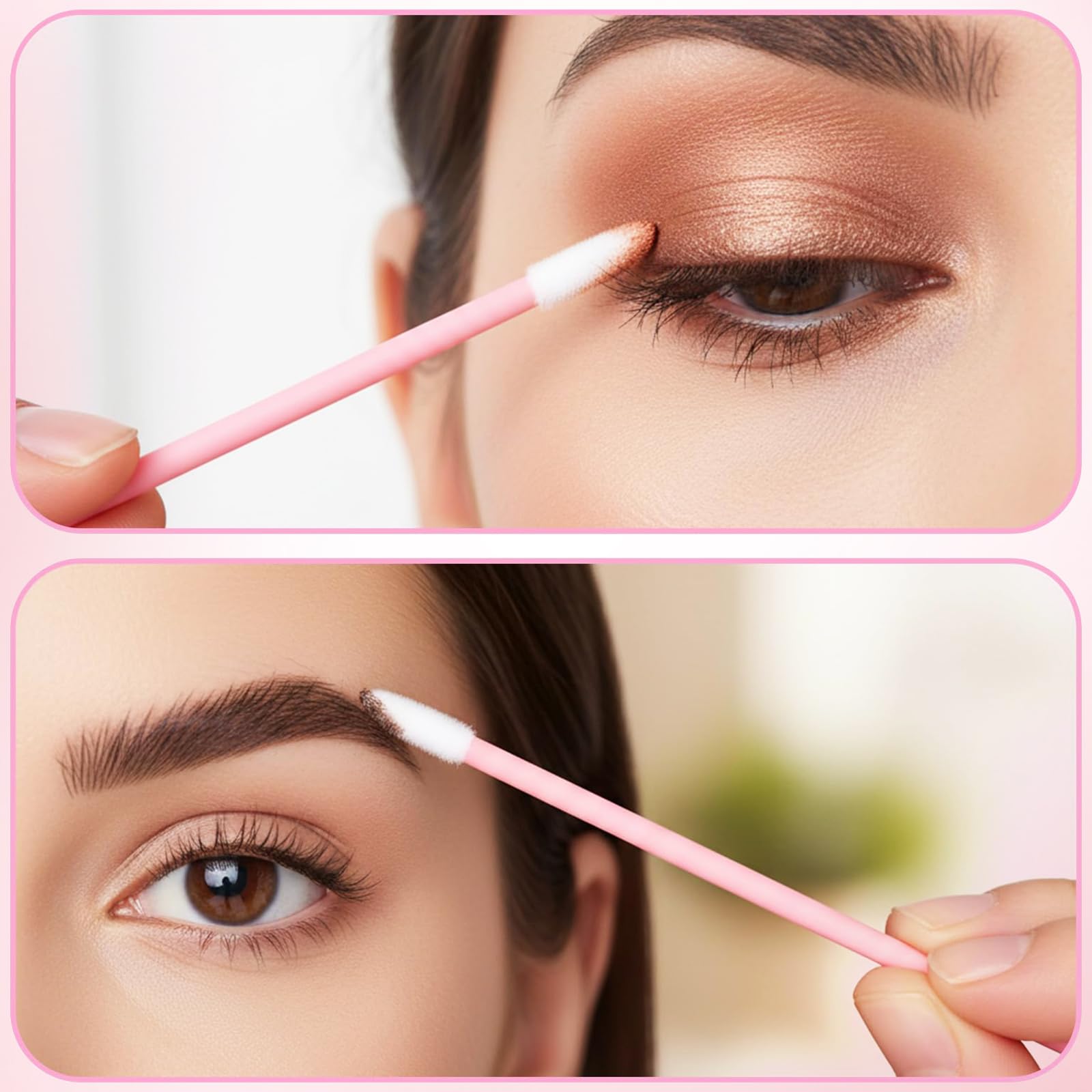 Pinceles Desechables para Labios 400 Piezas Multifuncionales Aplicador Portátil