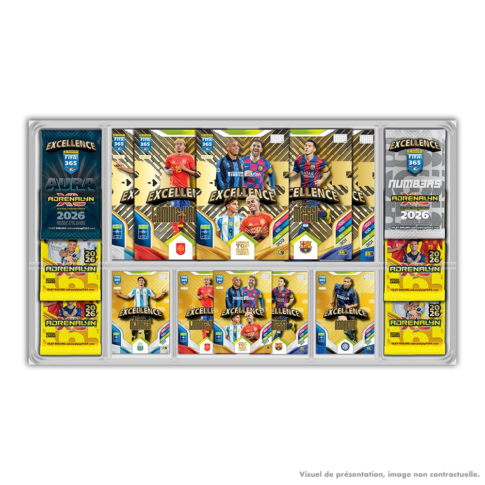 Panini FIFA 365 2026 Juego de Cartas Coleccionables Caja de Excelencia