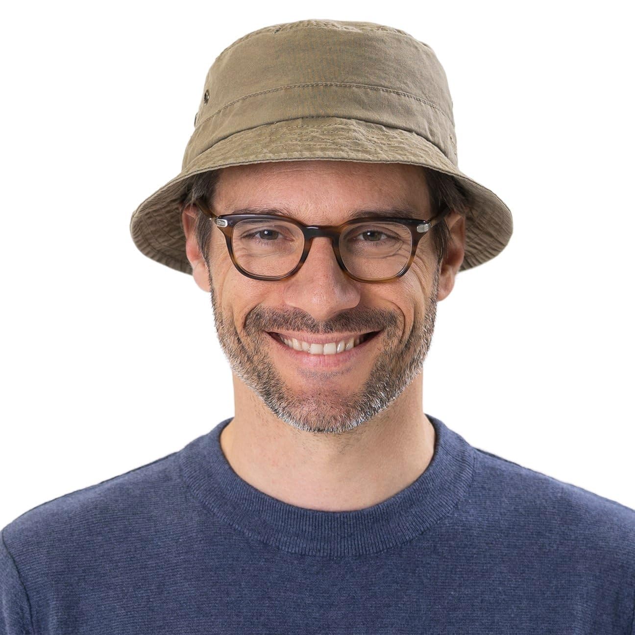 Stetson Reston Chapeau bob Bucket Protection UV 40 Plus Unisexe Printemps Ete