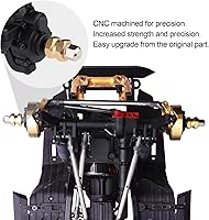 Vista 4 de HobbyPark Espaciadores de latón RC de 0.472 in, extensores de cubo hexagonal para ruedas RC Crawler Axial SCX10, adaptador de unidad hexagonal