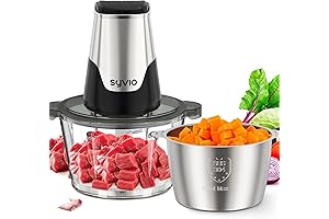 Syvio Food Processors with 2 Bowls for Smooth Baby Food Puree