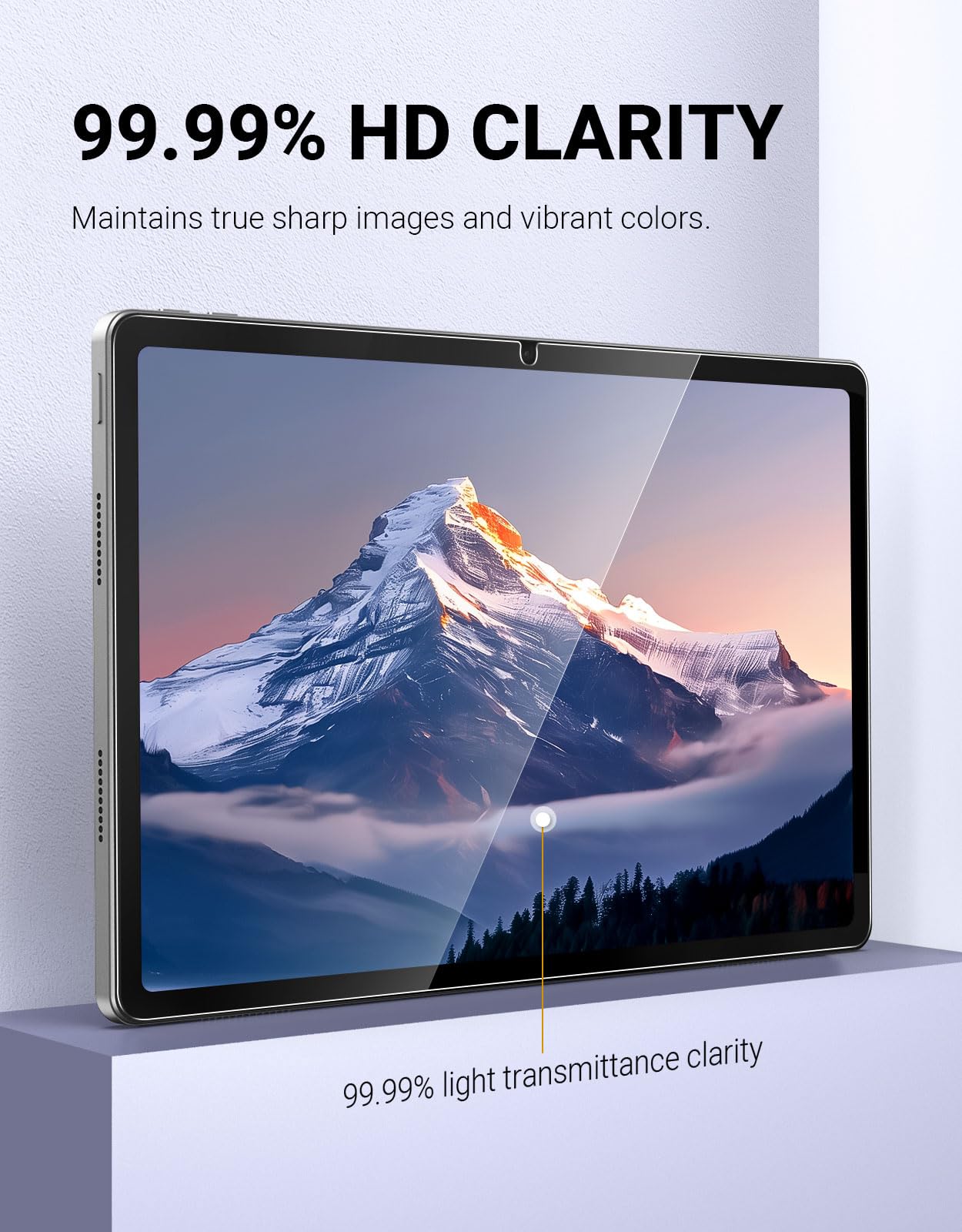 MoKo 2 Pezzi Vetro Temperato per Lenovo Idea Tab 11" 2025 Tab M11 K11, Pellicola Protettiva Trasparente HD, Durezza 9H