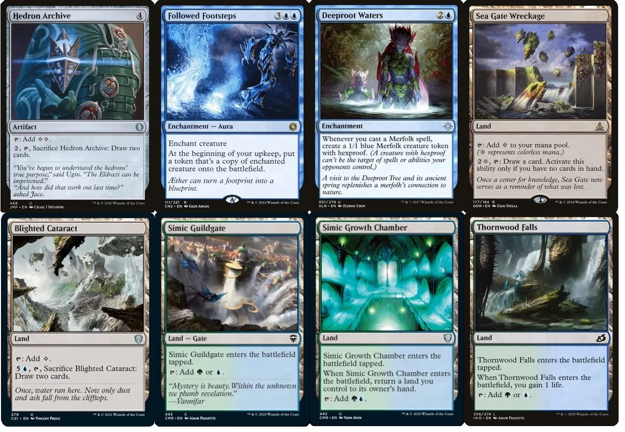 Amazon.com: Blue/Green Commander Merfolk Deck - Custom Built - Elite - MTG  - EDH