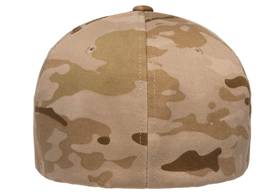 Flexfit Multicam - Berretto da baseball a 6 pannelli, con licenza ufficiale, multi-cam, 2 modelli, colore: nero mimetico o verde mimetico